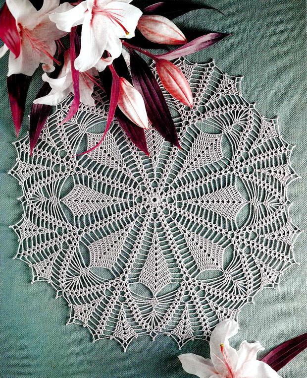 crochet doily pattern - easy round : 29 row - no:23