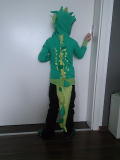 Kinder Fasching Tier junge kri kra krokodil kostüm