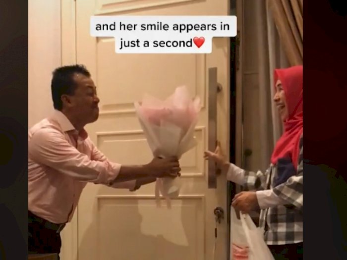 Viral! Suami Beri Kejutan Ultah Pernikahan ke Istrinya, Netizen Malah Ribut Sendiri