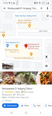 Restaurant D' Anjung Timur 013-308 3345 https://maps.app.goo.gl/rYbZPxVMgRb36YuT6