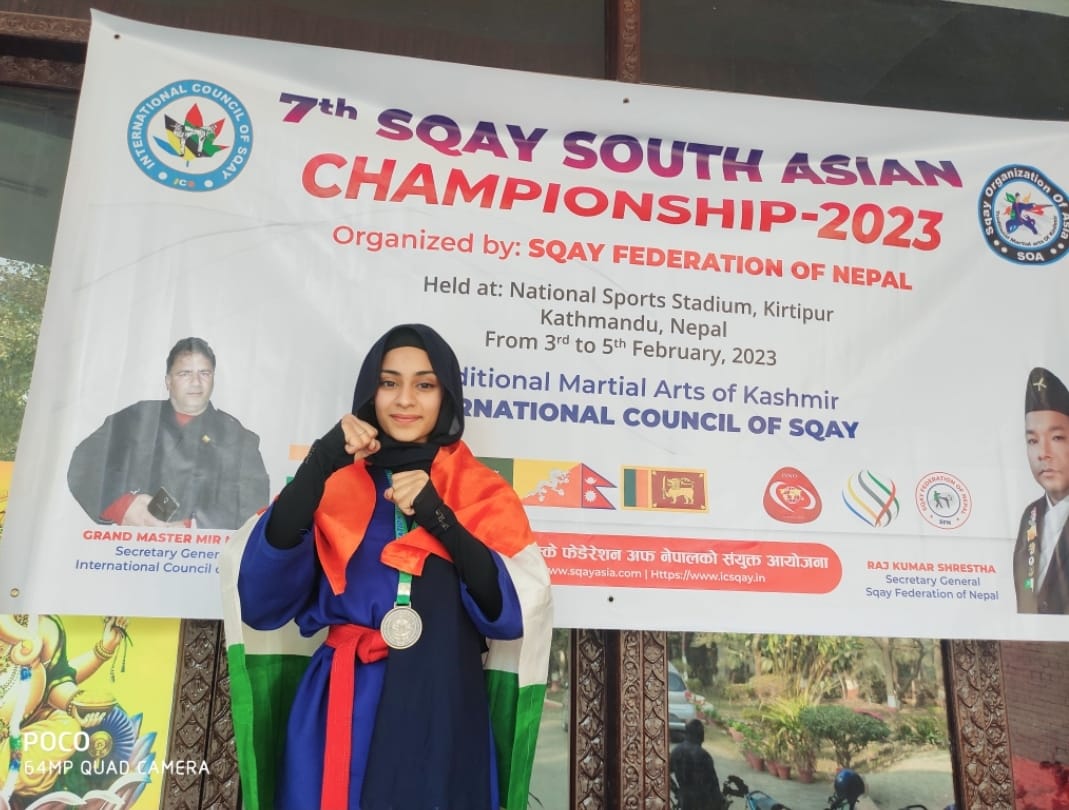 Najm Bilal A 15 years old girl from J&K is making waves in Sqay Martial Arts