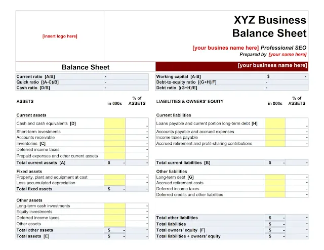 How to Download and Use a Sample Classified Balance Sheet in Excel