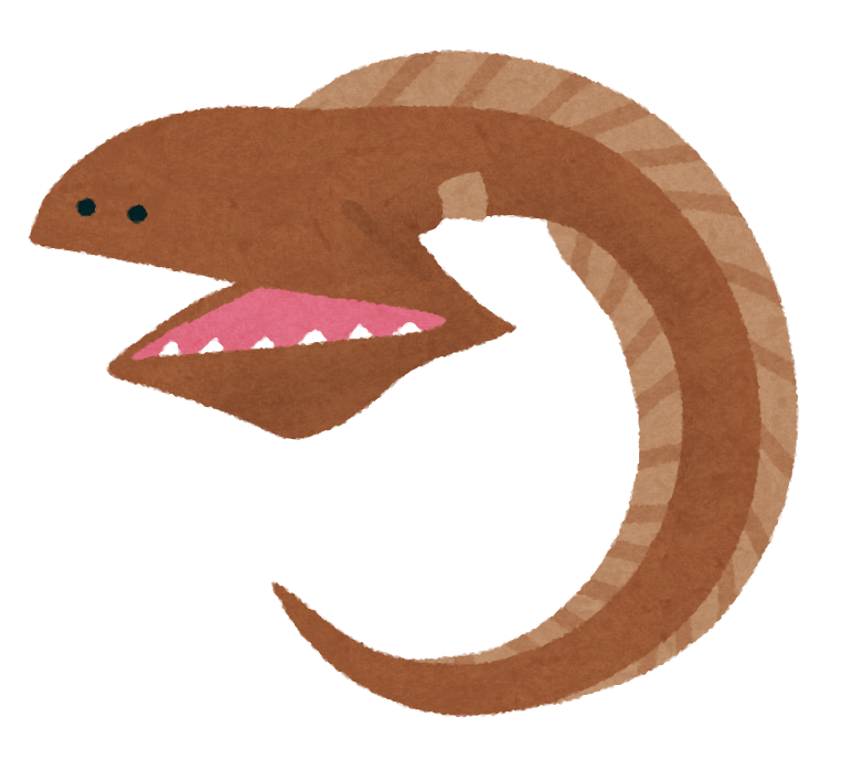 フクロウナギのイラスト 深海魚 かわいいフリー素材集 いらすとや フクロウナギのイラスト 深海魚 かわいいフリー素材集 いらすとや