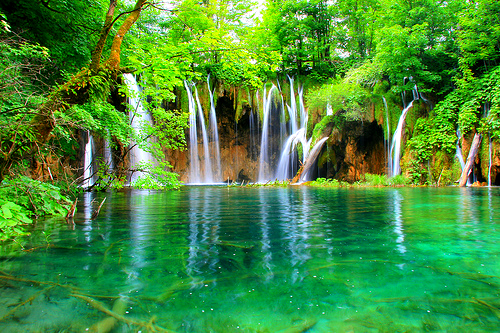 Waterfall, Plitvice, Croatia