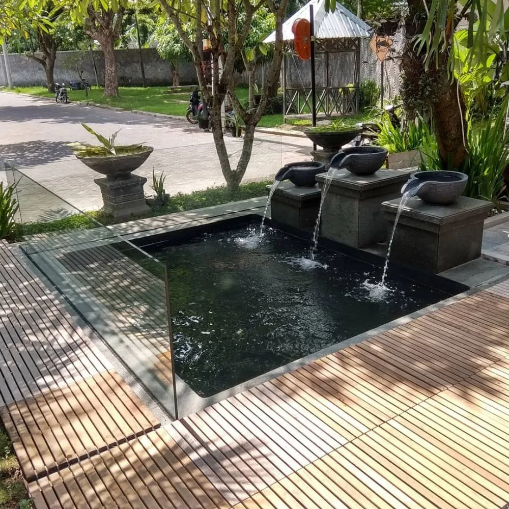 20 Desain Kolam Ikan Minimalis Bikin Suasana Rumah Jadi Tenang