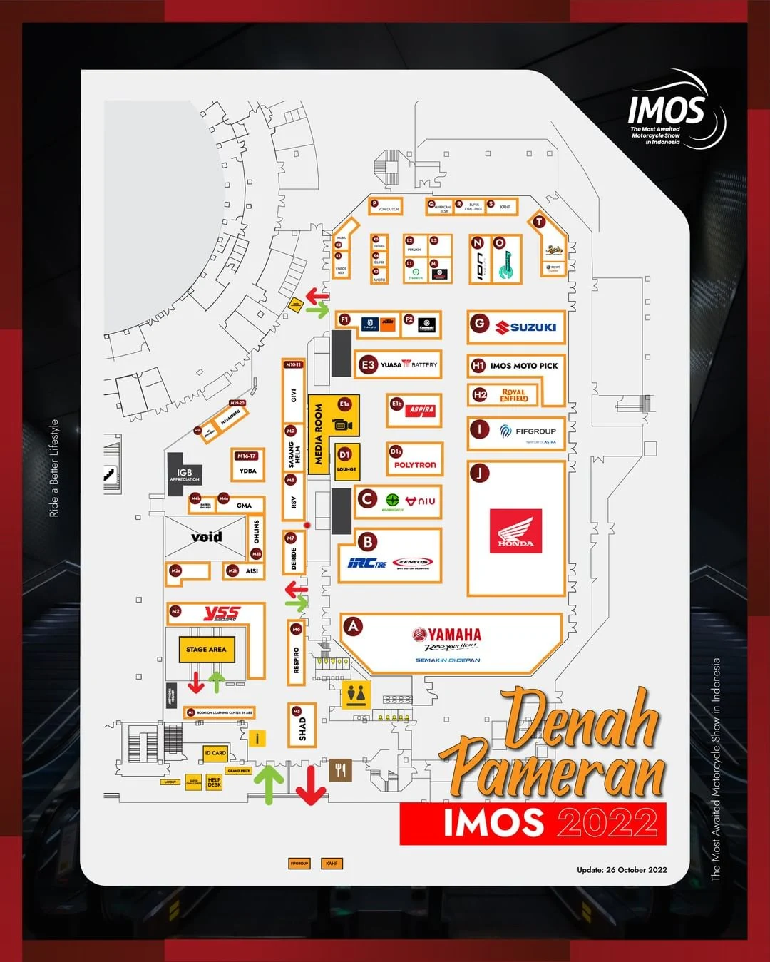 Denah IMOS 2022 di JCC senayan Jakarta