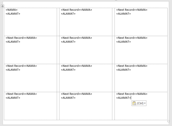 Cara Praktis Membuat Format Label Undangan di MS Word Cara Membuat Format Label Undangan di MS Word