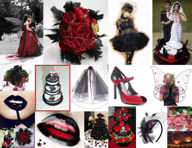  a gothic wedding ceremony Here's a few ideas I found