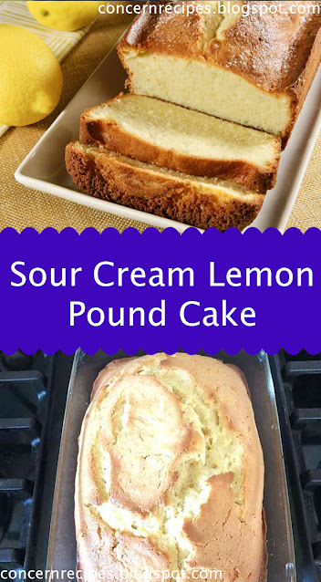 Light and Moist Sour Cream Lemon Pound Cake