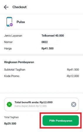 Cara Beli Pulsa di Tokopedia 40K Hanya Bayar 29K Aja