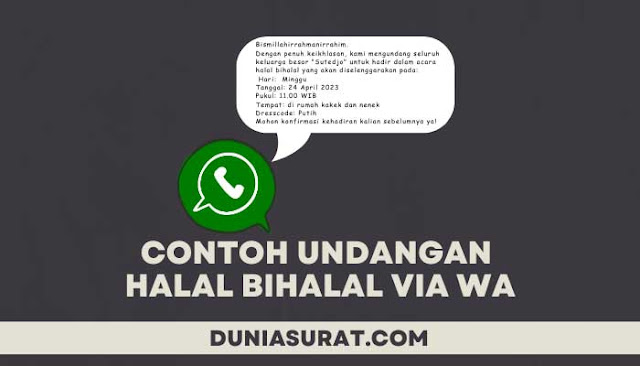 Undangan Halal Bihalal Via WhatsApp