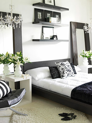 White Bedroom Ideas on Black And White Room Decorating Ideas