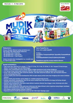 Cara Daftar Mudik Gratis 2016 dari Alfamart