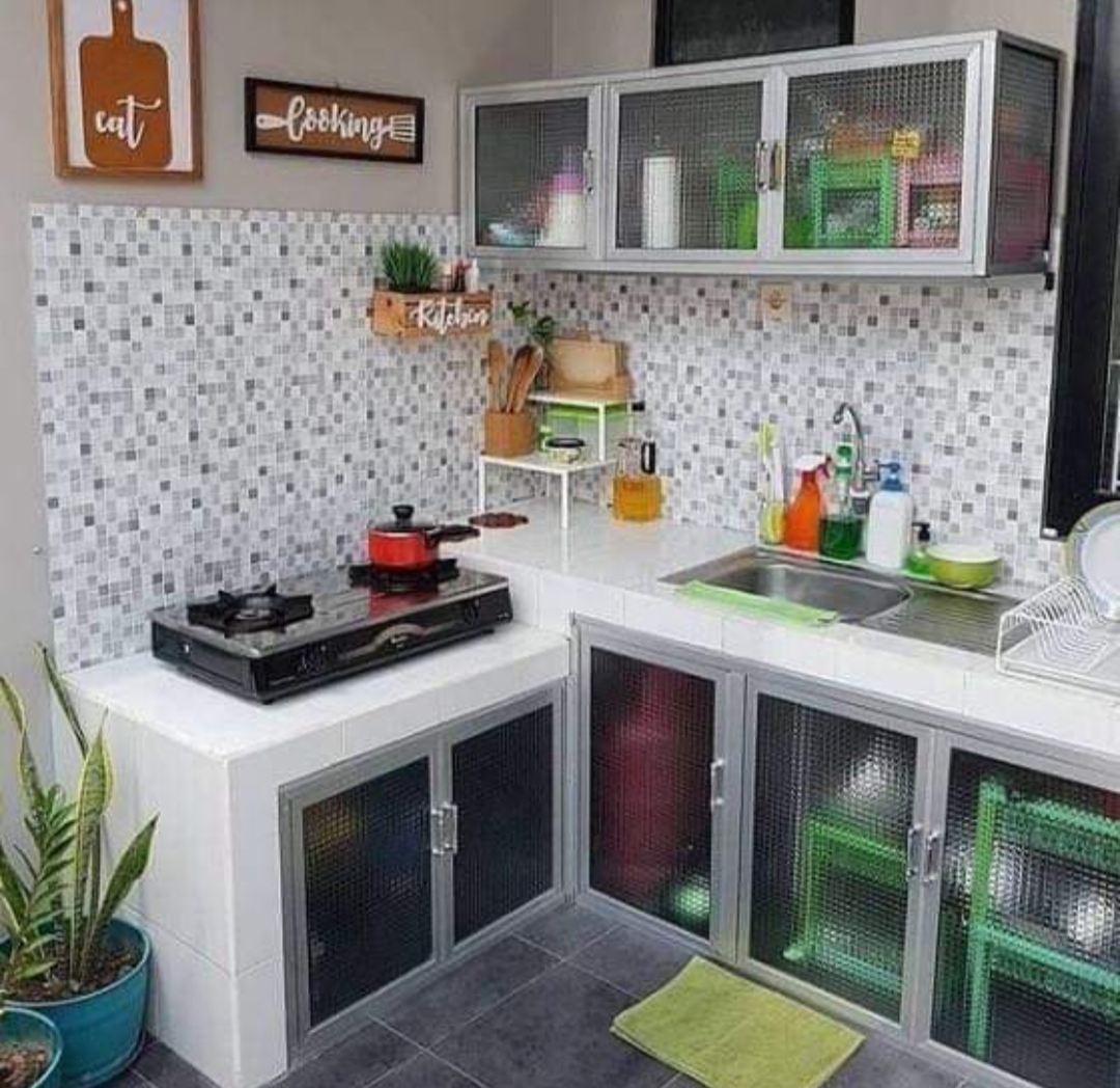 DEKO SIMPLE  UNTUK DAPUR  KECIL   MAMA MASZULL  