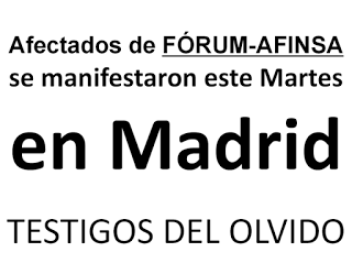 Afectados de Fórum Filatélico y Afinsa se manifestaron este Martes en Madrid - Génova13.tv 