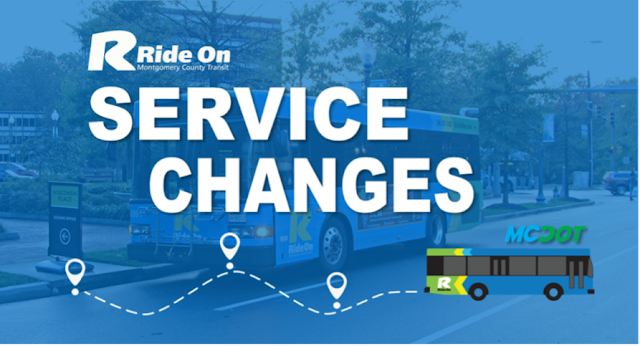 Ride On Will Implement Changes to 25 Bus Routes Starting Jan. 14