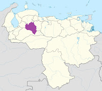 Штат Портегуса на карте Венесуэлы