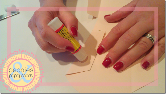 step 7 - apply glue on flaps
