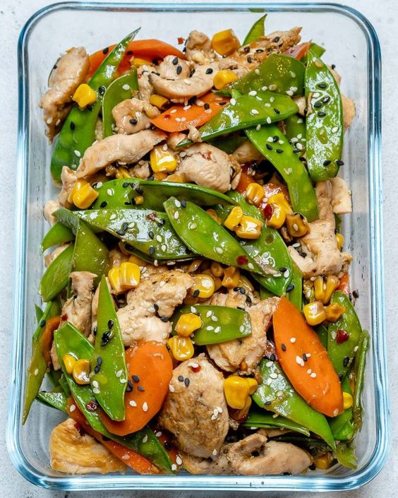 Stir Fry Meal Prep - 4 Ways✌✌ The first recipe in a FOUR part series featuring FOUR different, but completely interchangeable Stir-Fry (meal prep) recipes. They are each made with LOTS of veggies + a