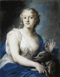 Diana by Rosalba Carriera - Religious Drawings from Hermitage Museum