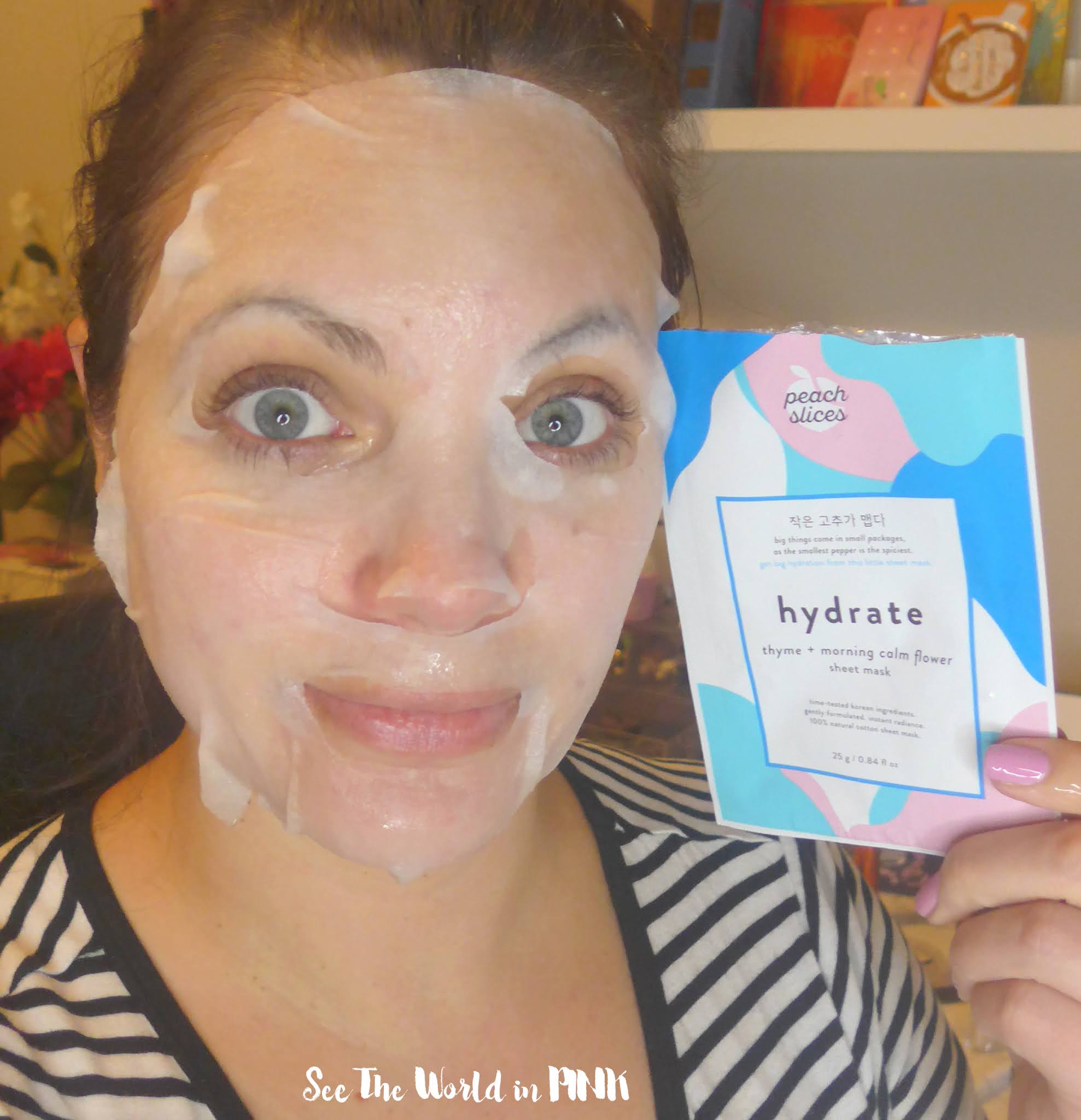 Skincare Sunday - Peach Slices Aqua Glow Sheet Mask Roundup: Hydrate, Brighten, Firm, Shrink Pores, Clarify and Calm!