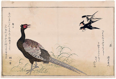 Ukiyo-e. Träsnitt. E-hon. Kacho-e. Utamaro.