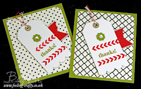 Stamp a Tag Cards by UK Stampin' Up! Demonstrator Bekka Prideaux - check her blog for lots of cute ideas