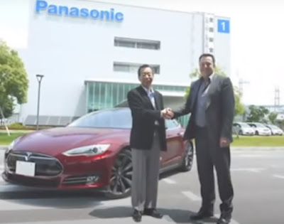 tesla motor bekeja sama dengan perusahaan panasonic jepang