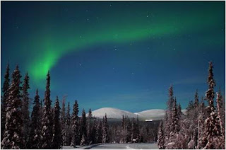 aurora boreal na laponia