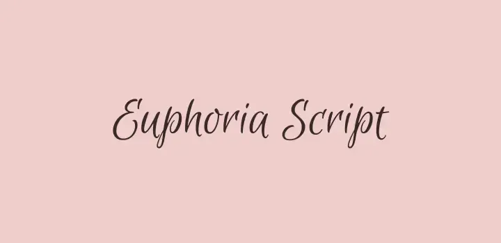 euphoria script top cursive fonts for microsoft word users on canva