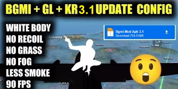 Pubg 3.1 White body Config File Download (32bit and 64bit) Mediafire Link - 2024