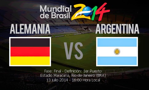 Alemania vs Argentina en VIVO