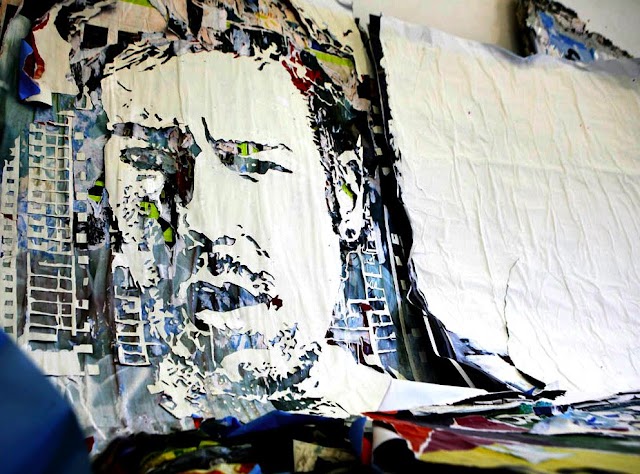 Vhils' "Scratching The Surface" in Lazarides Gallery from July 3rd