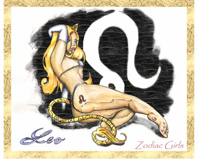 dibujo del zodiaco leo