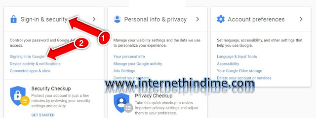 Enable 2 Step Verification Gmail