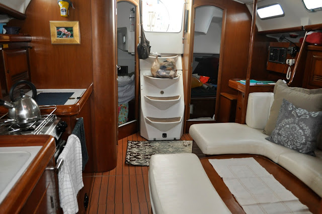 Interior boat picture before