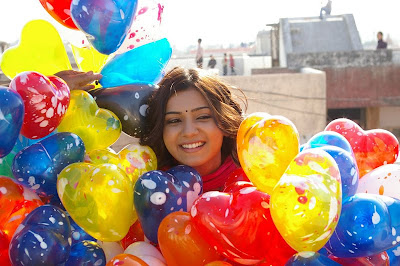 Actress Samantha with Colorful Balloons 