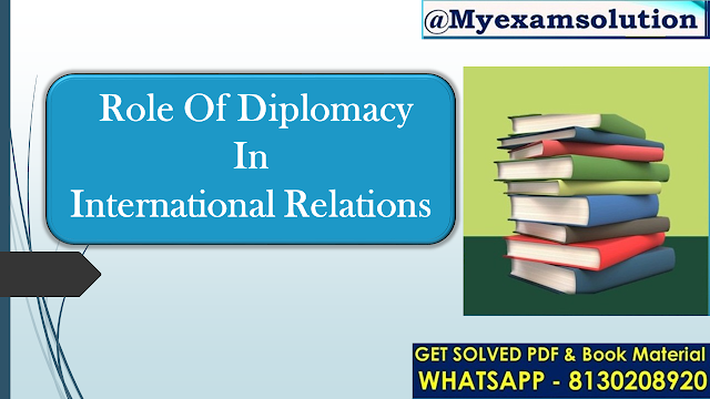 What is the role of diplomacy in international relations