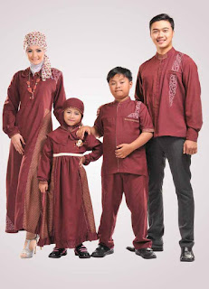 Foto Baju Muslim Untuk Ayah Ibu Dan Anak 