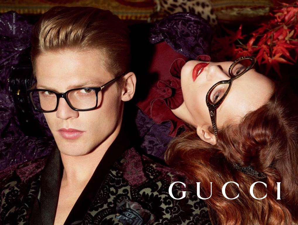 Karmen Pedaru, Nadja Bender, Lenz Von Johnston — Gucci Fall Winter 2012.13 by Mert & Marcus