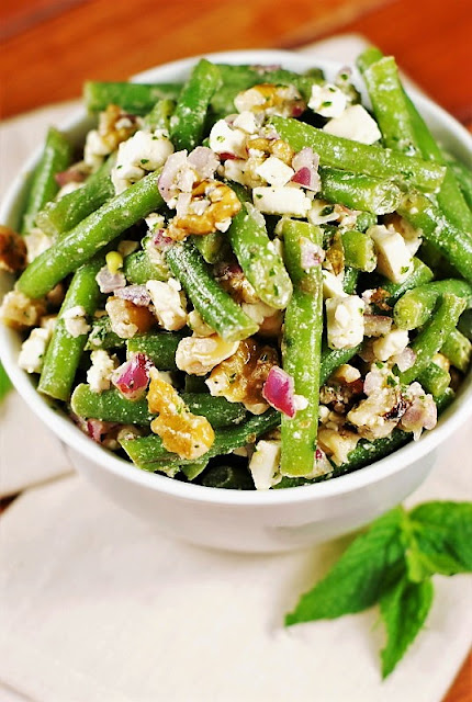 Fresh Green Bean, Walnut, & Feta Salad image