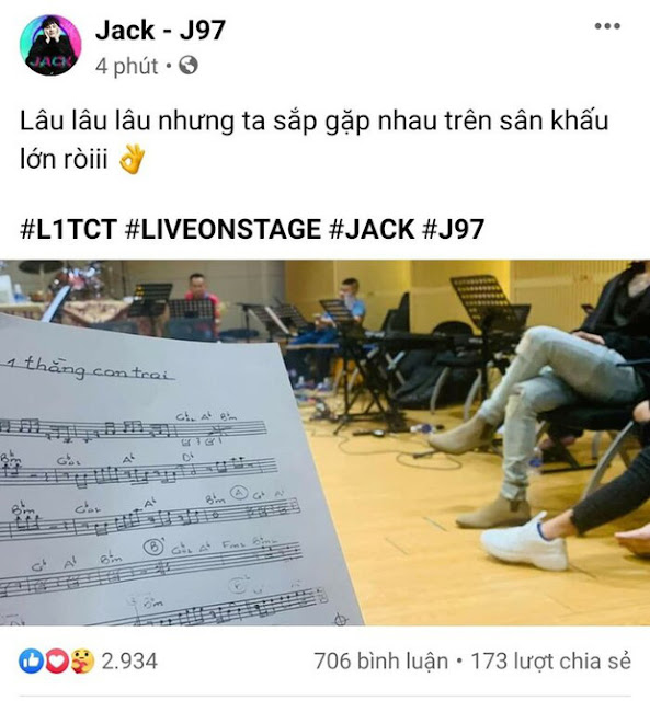 Jack âm thầm luyện tập vũ đạo cho màn live stage sắp tới dành tặng fan