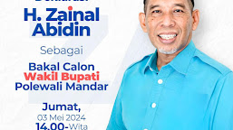 Besok Zainal Abidin Deklarasi Bakal Calon Wakil Bupati Polman