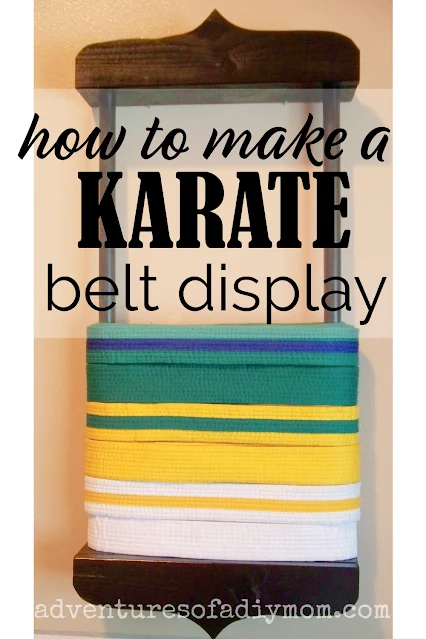 diy karate belt display rack