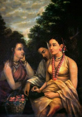 Shakuntala painting Raja Ravi Varma