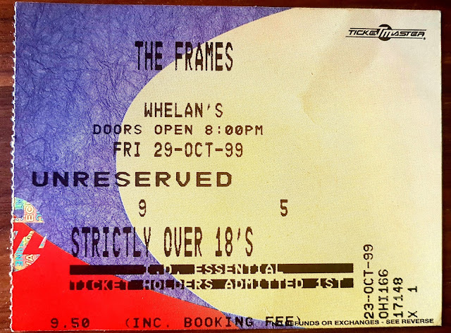 The Frames Concert Ticket 1999 Whelan's