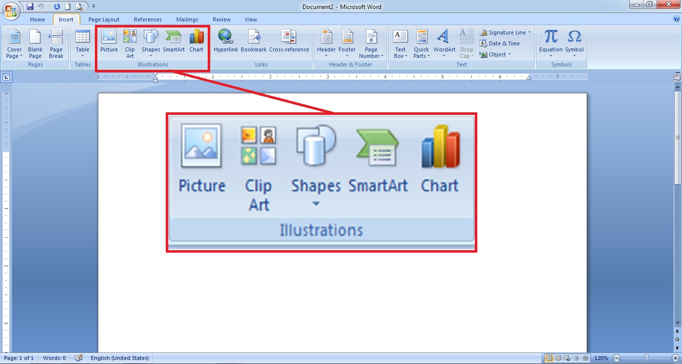 Cara membuat histogram dan line graph di Microsoft Word 2007