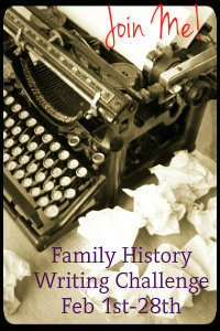 Family History Writing Challenge