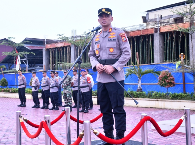 Polres Aceh Timur Gelar Apel Pengamanan Kegiatan Masyarakat 4 Desember