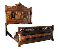 Antique wooden bed